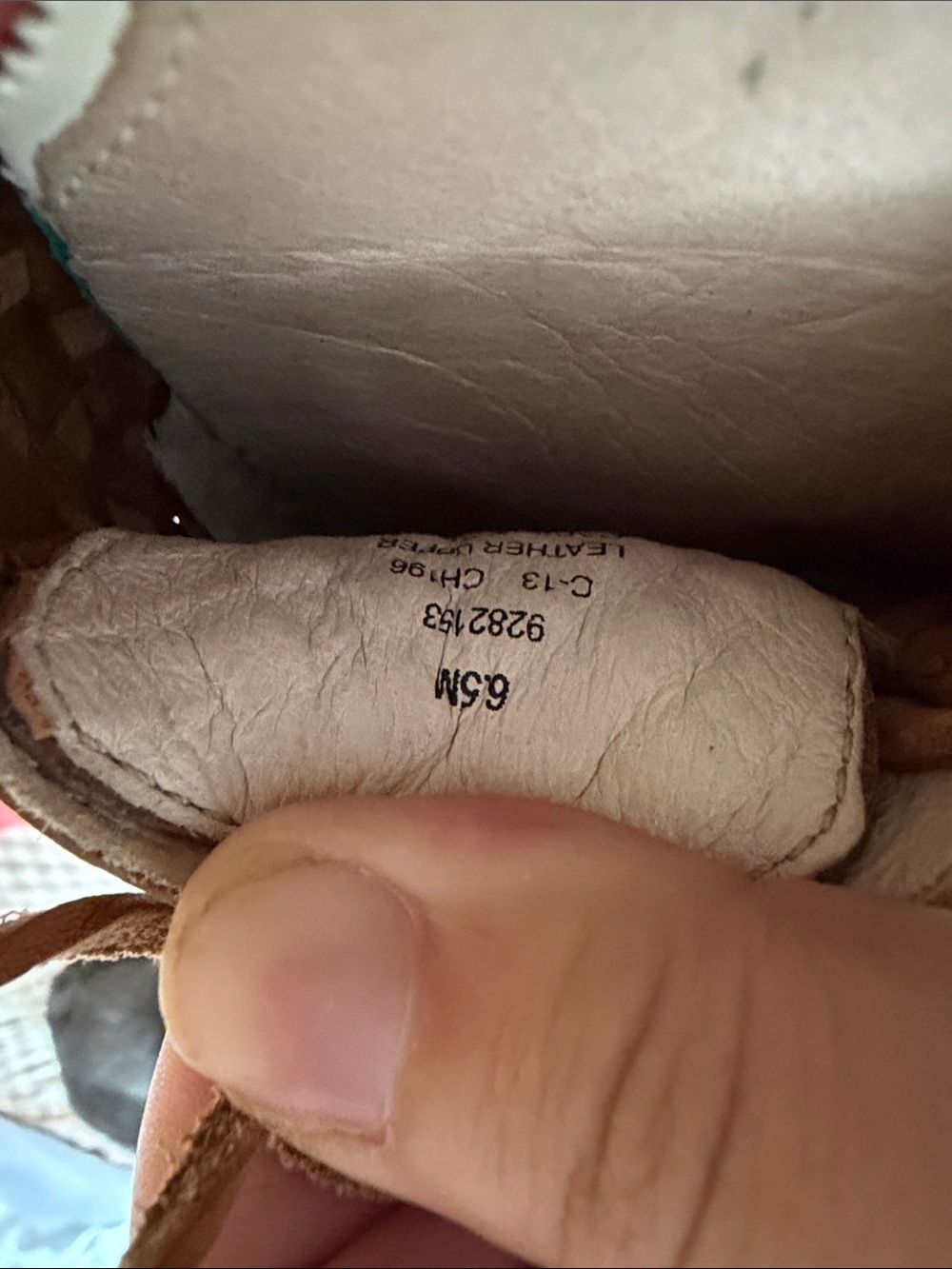 Sperry Women's Tan Woven Leather Moccasin Boat Shoes - Picture 2 of 3